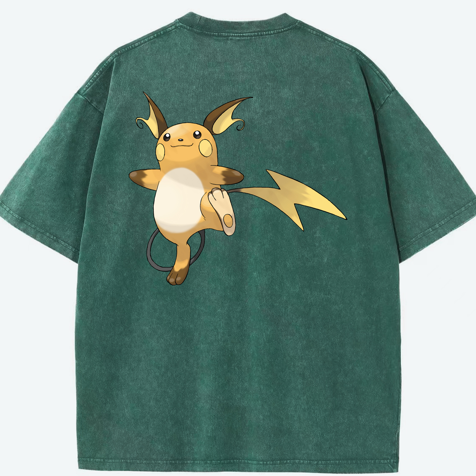（画像用） ポケットモンスター Pokémon 綿100% ヴィンテージ風 半袖Tシャツ（背面プリント）